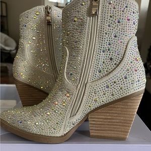 Rhinestone boots!